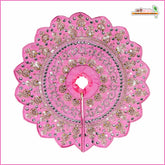 Blended Thread Sitara Stone Work Baby Pink Laddu Gopal Poshak